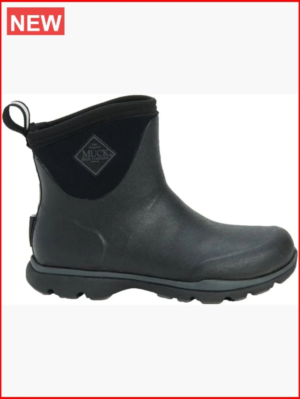 Waterproof Insulated Rubber Snow Boots - Pull On Ankle Boots